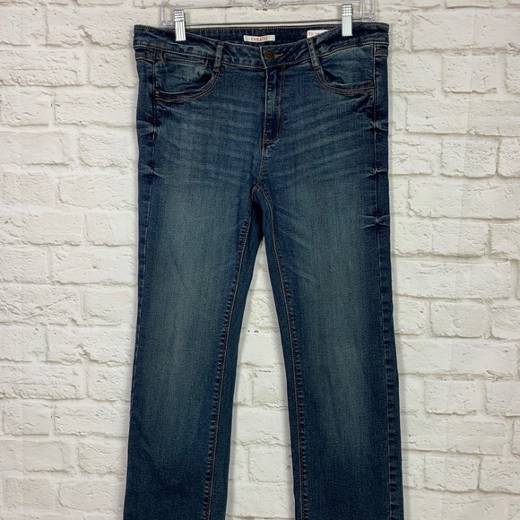 Camaieu Straight Leg Stretch Midrise Jeans 9 - Picture 2 of 7